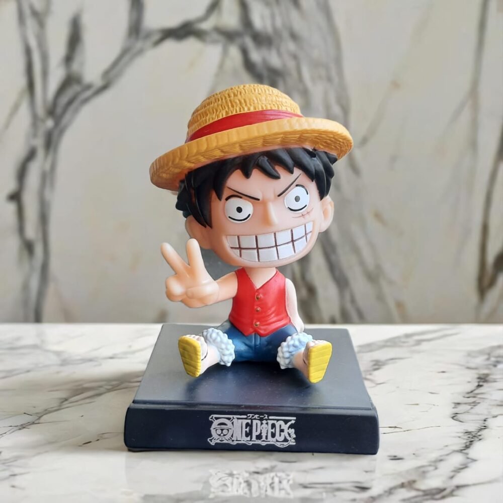 Onepiece Luff Character Bobble Head for Cars, Showpieces and Table Showcases