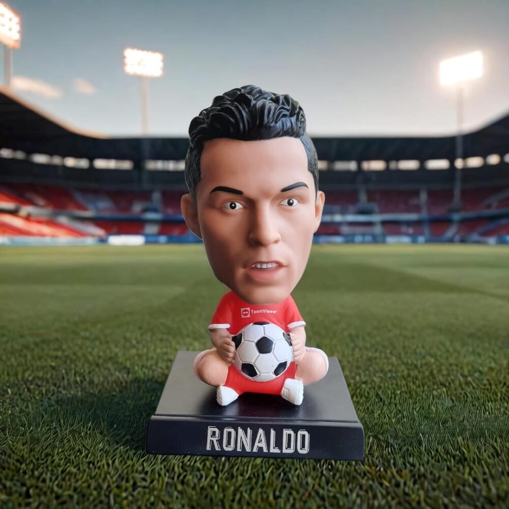 Ronaldo Character Bobble Head for Cars, Showpieces and Table Showcases