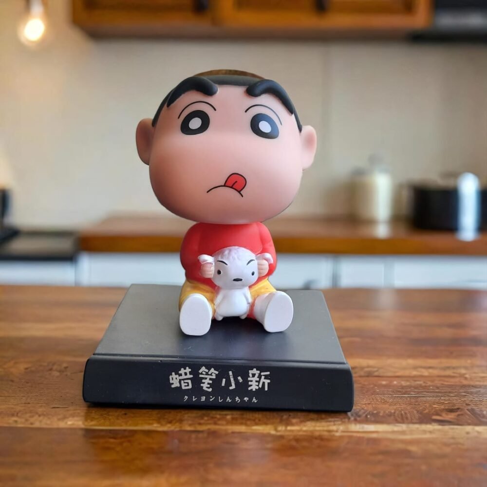 Adorable Shinchan with Shiroo Bobblehead – A Perfect Collectible