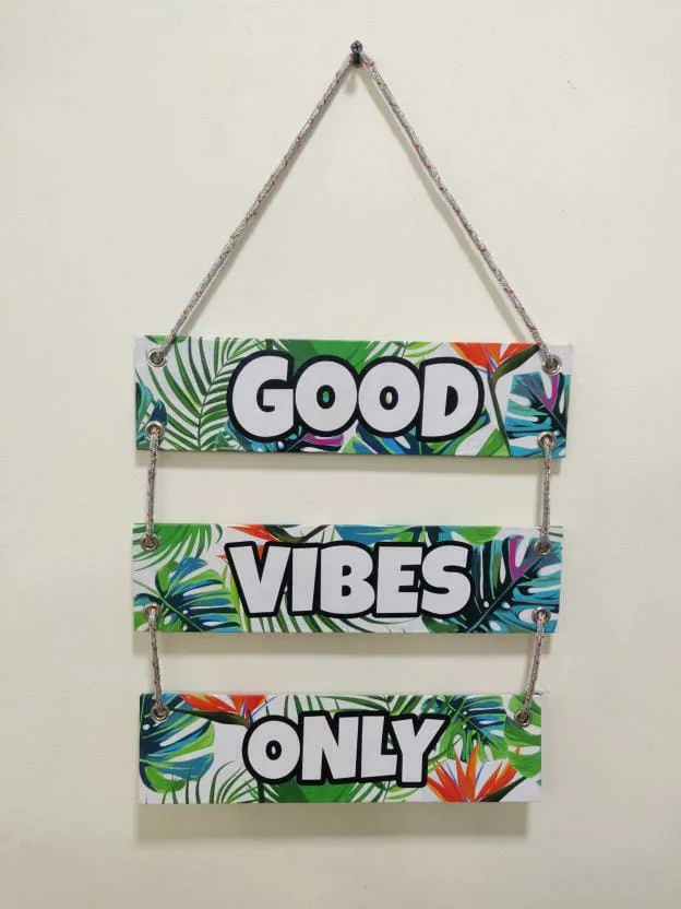 SDL - 1 Piece of 3 Layer Motivation Quotes Cardboard Wall Hanging for House and Offices