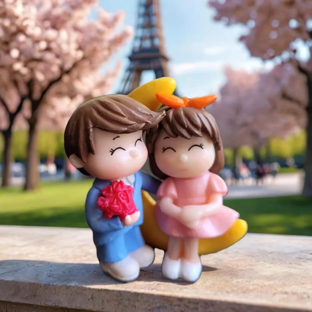 SDL - 1 Piece of Couples on the Moon Miniature for Showpieces and Cars