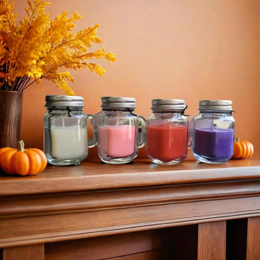 SDL - 1 Piece of Random Color Scented Candle in Glass Bottle for Bed Rooms and Living Room Aesthetics