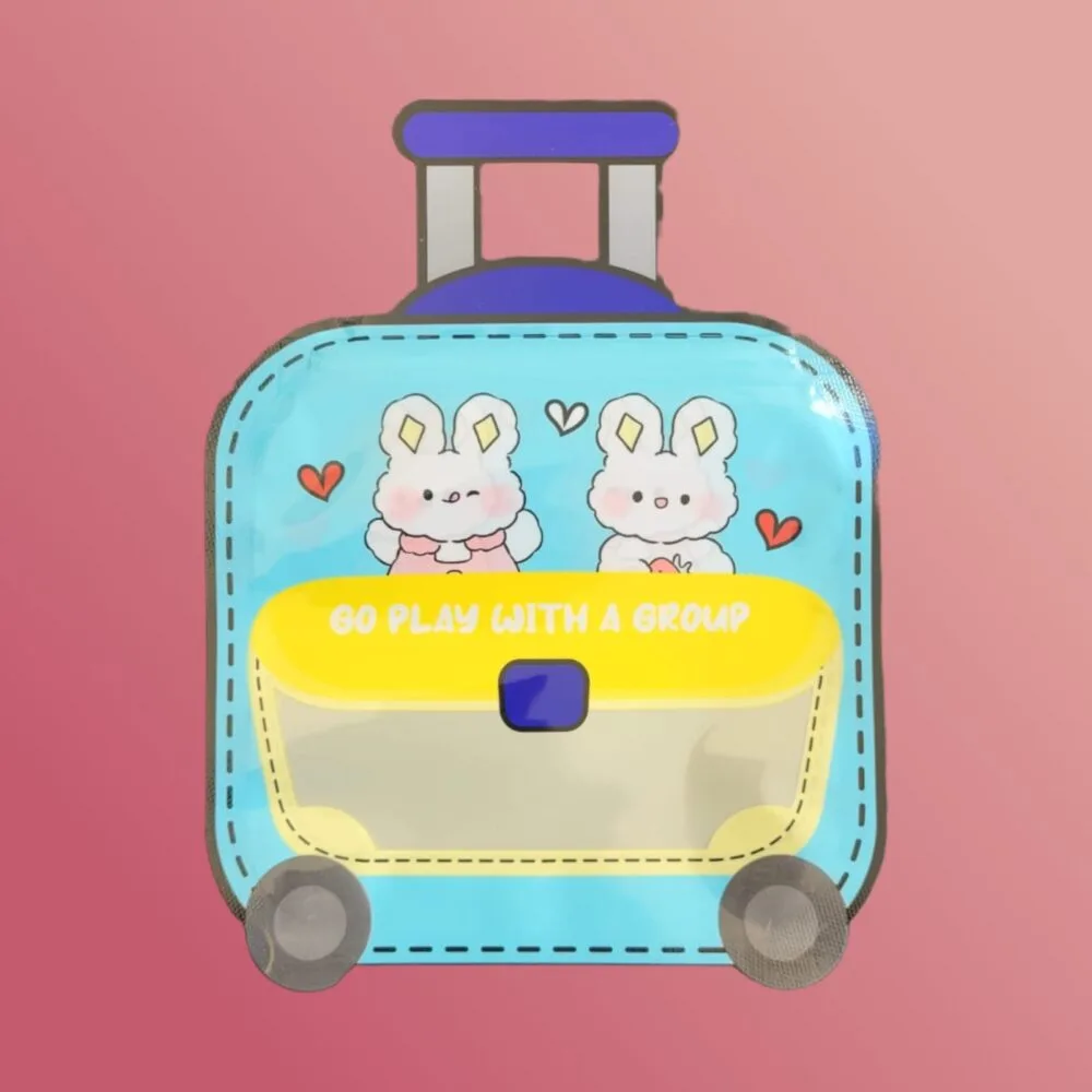 SDL - 1 Piece of Trolley Design Ziplock Pouch for Gifts pack and Inpack Return Gifts