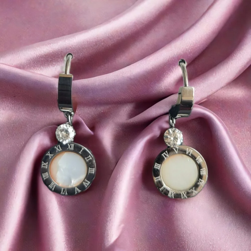 SDL - 1 Set of Beautiful Korean Earrings of Round Ring Model