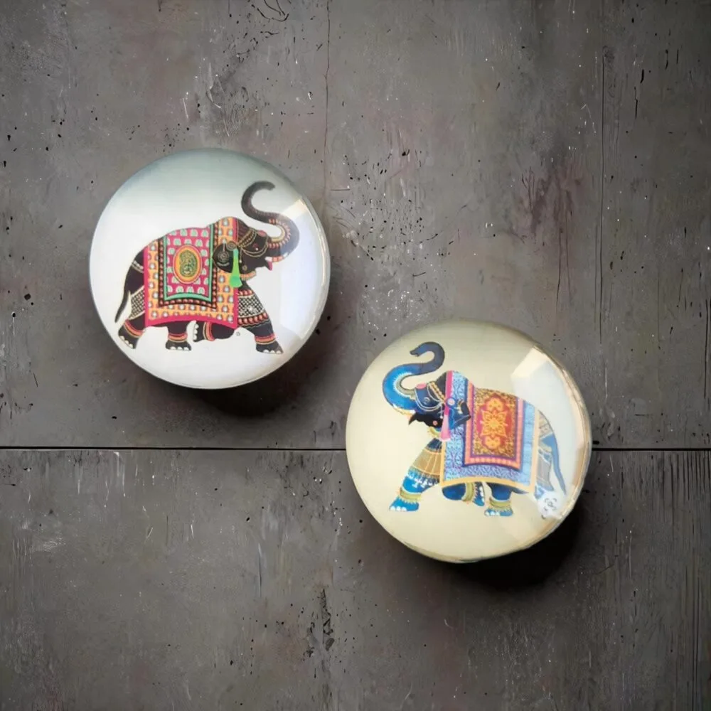 SDL - 1 Pair (2 Pieces) of Elephant Fridge Magnet