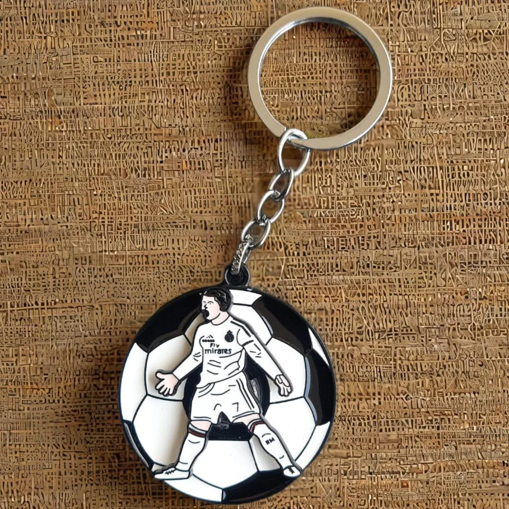 SDL - 1 Piece of Ronaldo Celebration Rotating Keychain for Cycle, Bike, Cars and House Keys