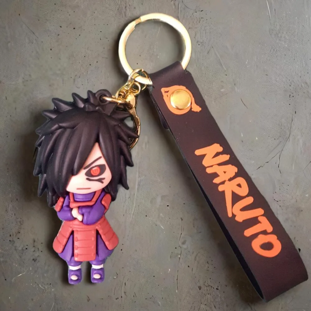 SDL – 1 Piece of Premium Big Size Naruto Madara Uchiha Character Keychain with Tag and Keyrings