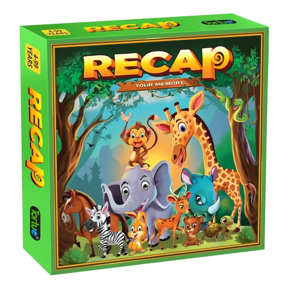 SDL - 1 Set of Recap Memory Based Board Game for Kids and Family Indoor & Travel Play