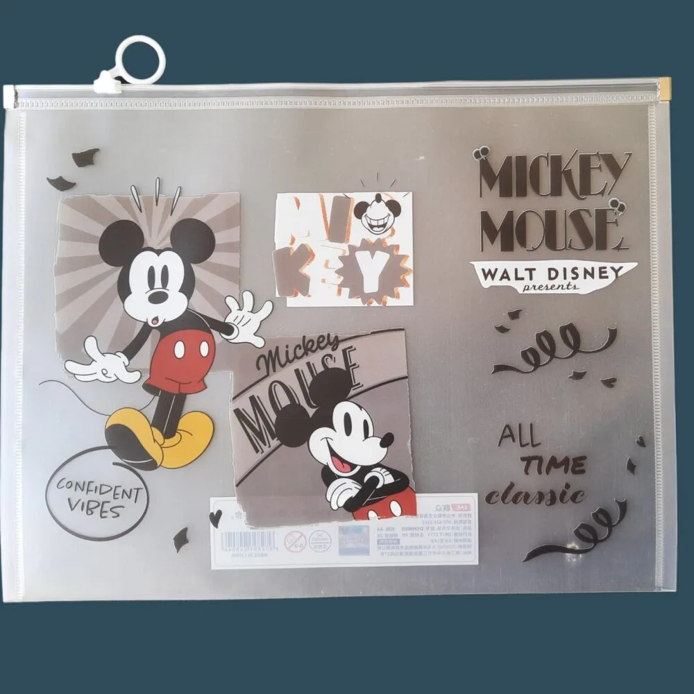 SDL – 1 Piece of Mickey Mouse Design A4 Size Folder for Kids Files and Documents Keeping