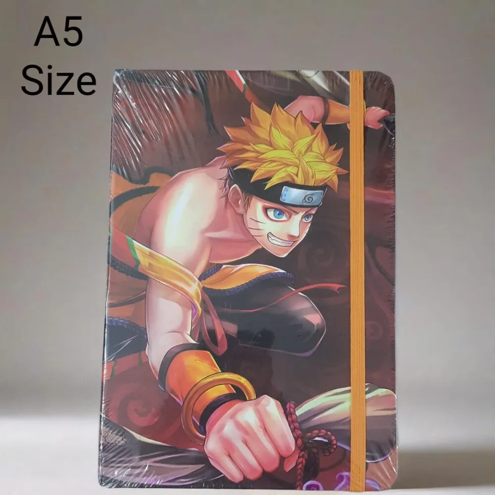 SDL - 1 Piece of A5 Size Elastic Hard Bounded Notebook of Naruto Design