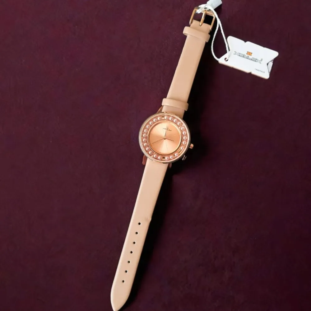 SDL - 1 Piece of Premium Xenlex Girls and Ladies Watch with Stainless Steel Back and Leather Strap