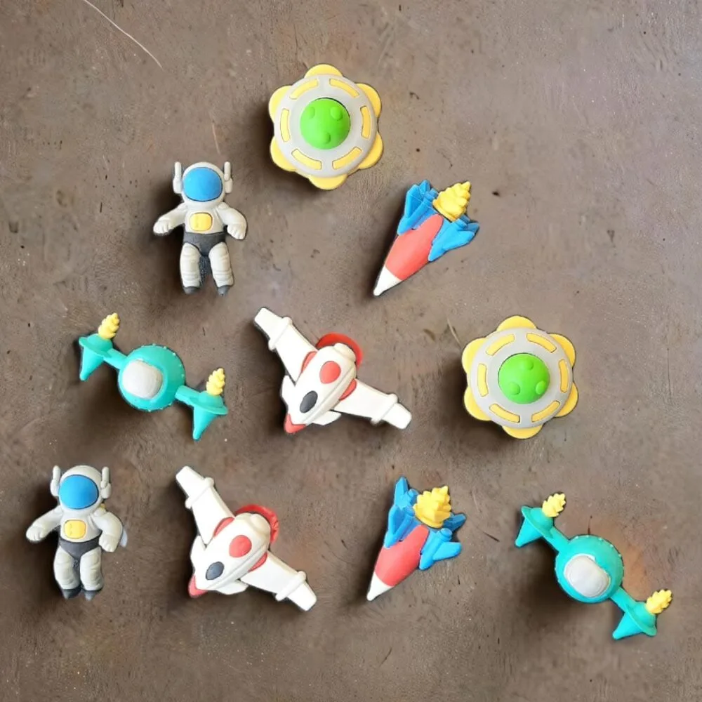 SDL - 1 Piece of Random Color/Design Space Themed Eraser for Kids and Return Gifts