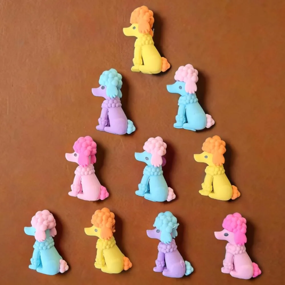 SDL - 1 Piece of Random Color Dog Design Eraser for Kids and Return Gifts