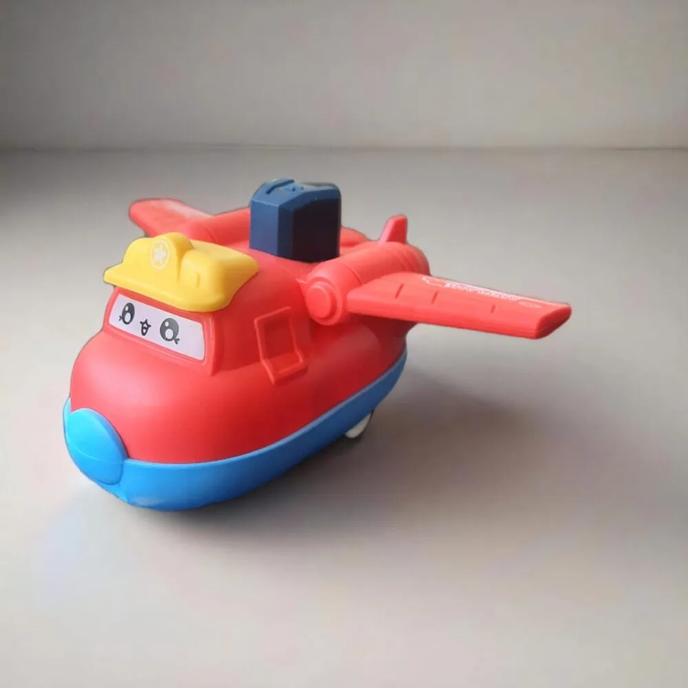 SDL - 1 Piece of Press and Release Type Moving Airplane Toy (Non-Battery) for Kids and Babies