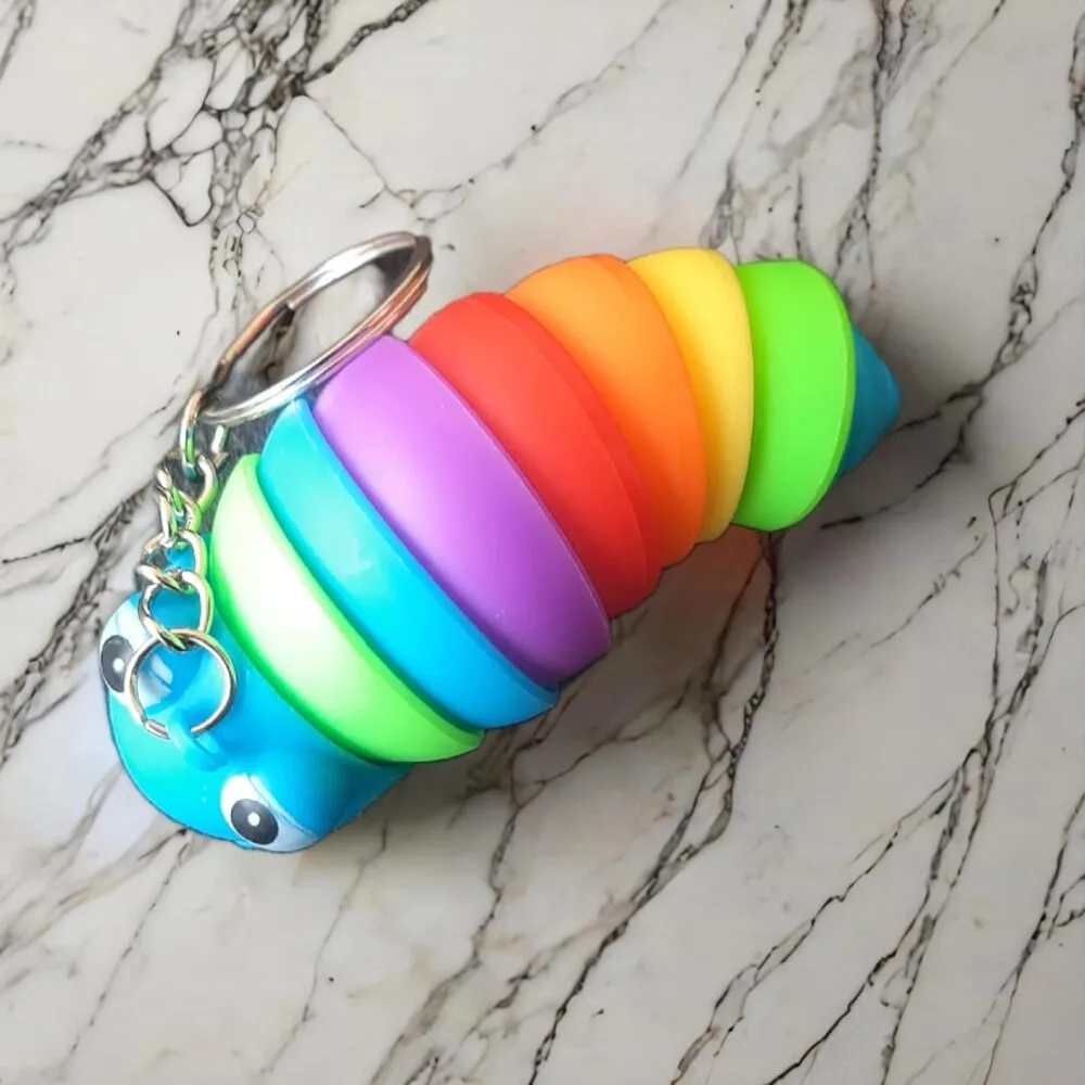 SDL - Cute Caterpillar Design Keychain for Gifts and for your Keys