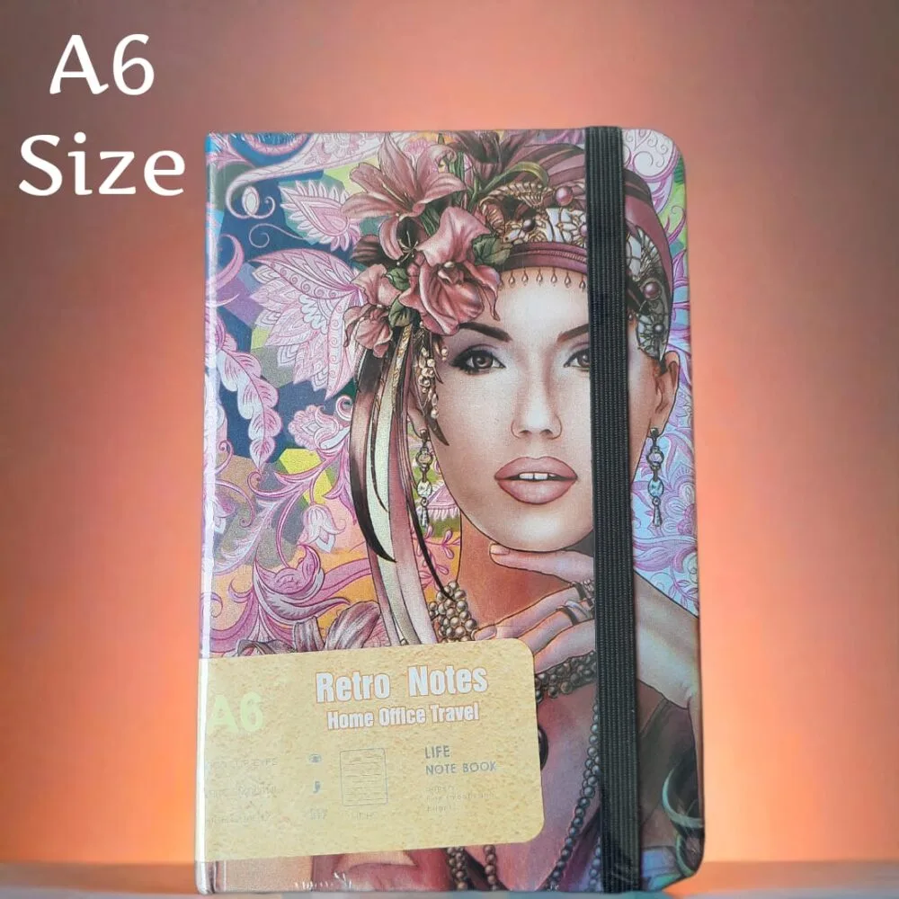 SDL A6 Retro Pocket Notebook – Stylish Mini Notebook for Adults & Note Lovers
