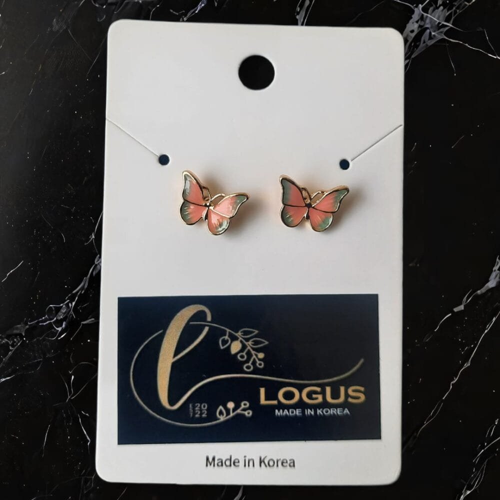 SDL Butterfly Design of Korean Fashion Stud Type Earrings for Girls and Ladies