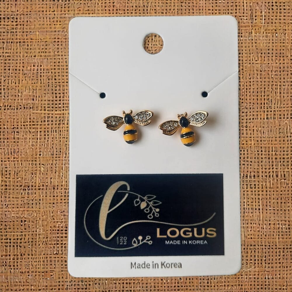 SDL Bee Design of Korean Fashion Stud Type Earrings for Girls and Ladies