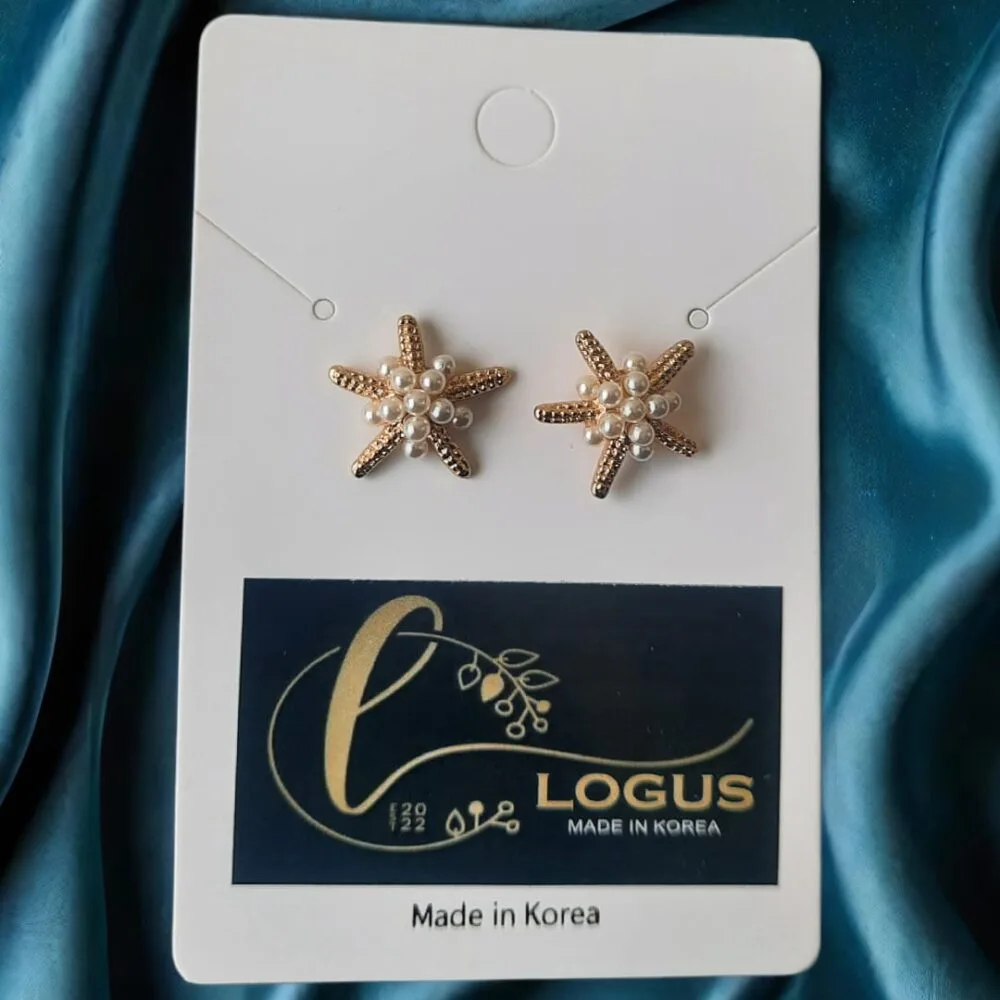SDL Starfish Design of Korean Fashion Stud Type Earrings for Girls and Ladies