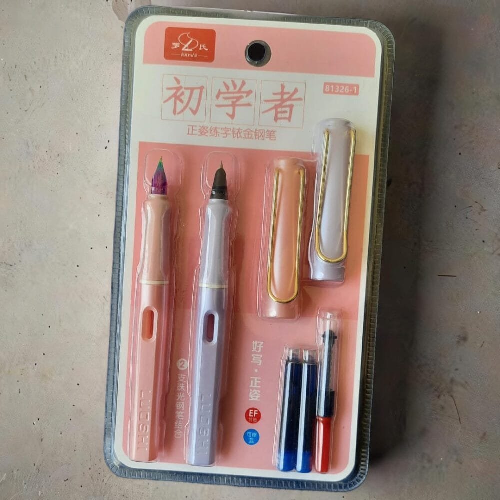 SDL Dual Use 2 Pieces Cartridge Pen Gift Set for Students School Supplies | Cartridges Included