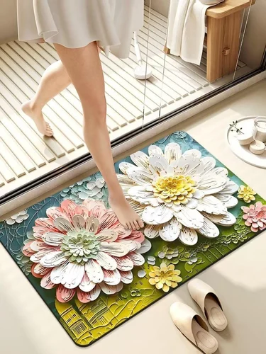 SDL Premium Anti Skid or Anti Slip Bathroom/Kitchen Mat or Door Mat
