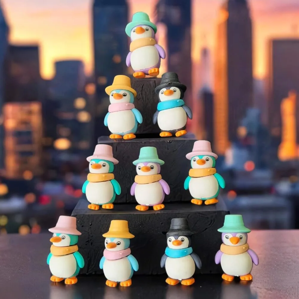 SDL 1 Piece of Cute Penguin Fancy Eraser for Kids School Supplies