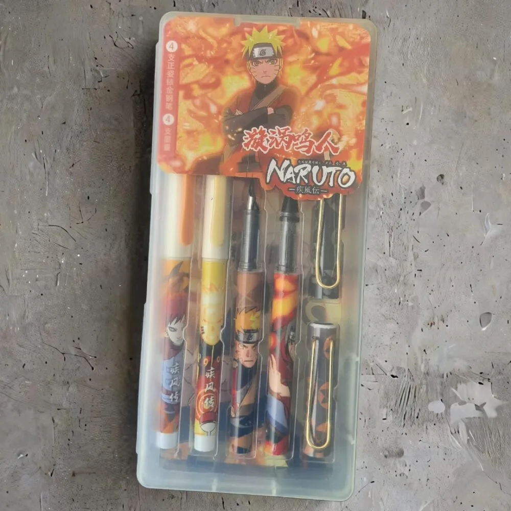 SDL Box of Naruto Cartridge Pen Gift Set of 4 Pens and 4…