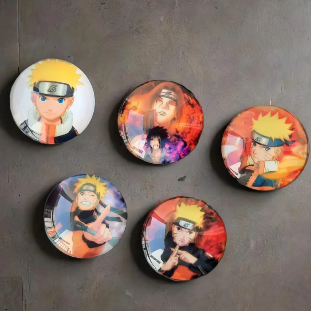 SDL 5 Pieces of Naruto Fridge Magnet for Kids and Naruto Fans