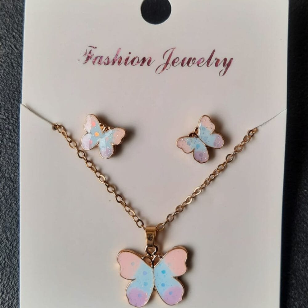 SDL Premium Kids Cute Chain Set with Earrings Set for Trendy and Modern Fashion Wears