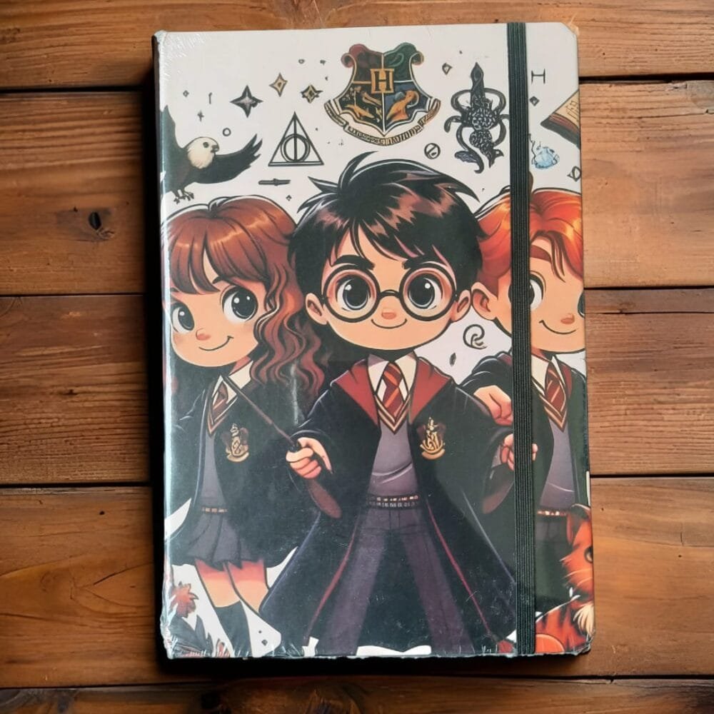 SDL Premium A5 Size Harry Potter Design Printed Rule Notebook with Elastic Close