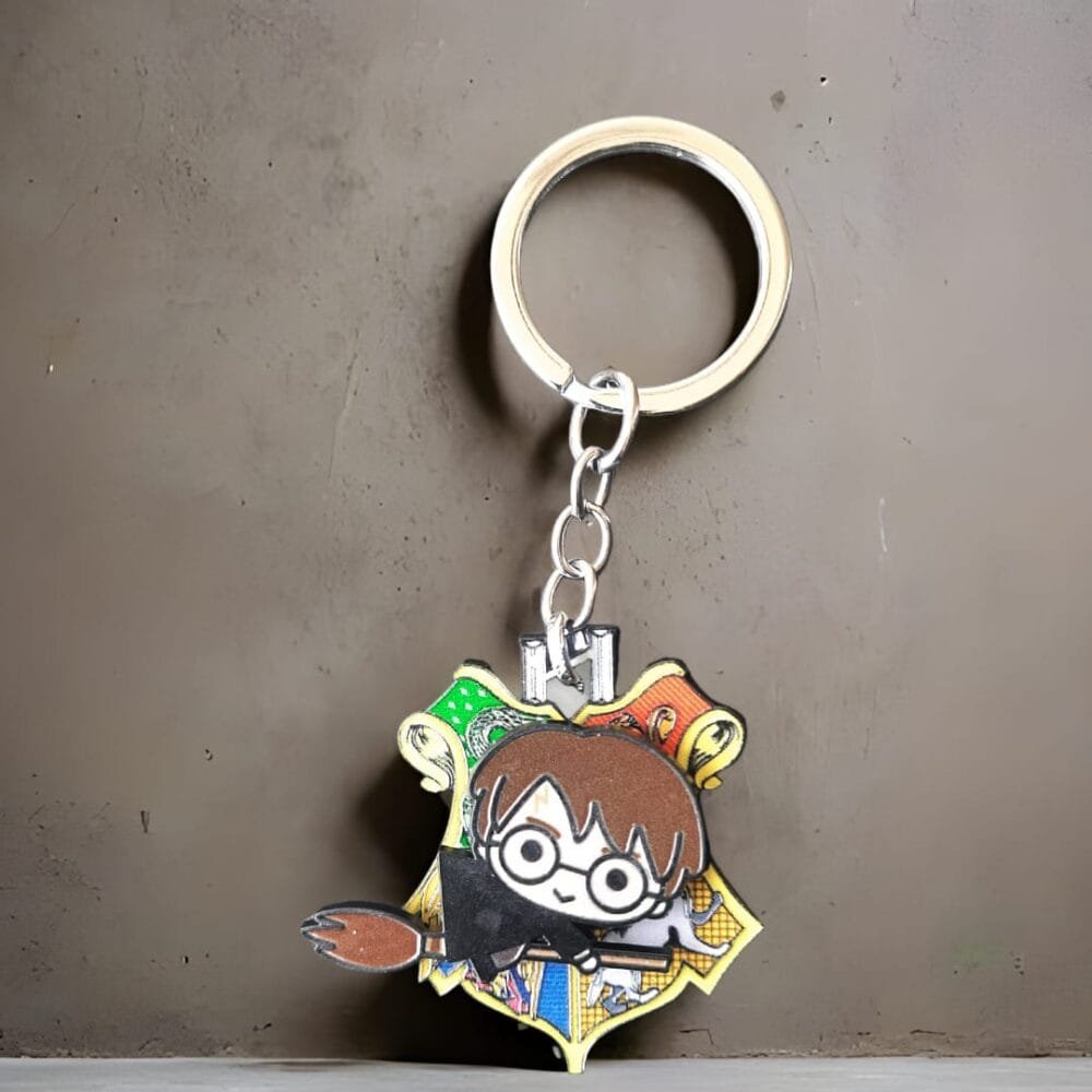 SDL Harry Potter Rotating Keychain | Premium Wizard-Themed Key Ring for All Keys