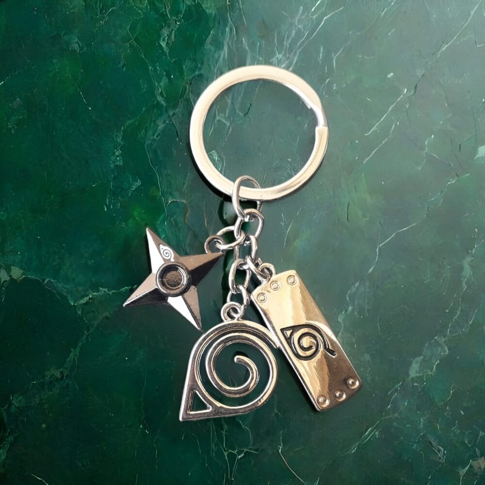 SDL Naruto Metal Keychain | Premium Single Bunch Anime Key Ring for All Key Types