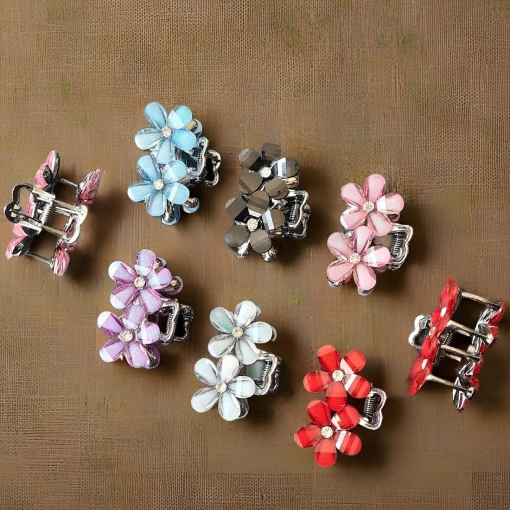 SDL 1 Piece of Random Color Metal Premium Flower Hair Catchy for Girls and Ladies
