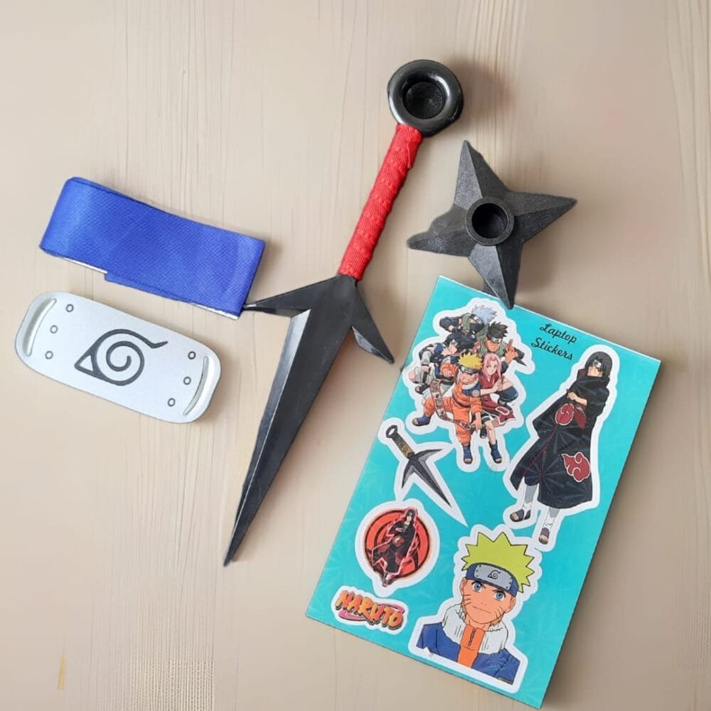 SDL Naruto Pretend Play Kit for Kids | Plastic Anime Accessories for Roleplay & Cosplay