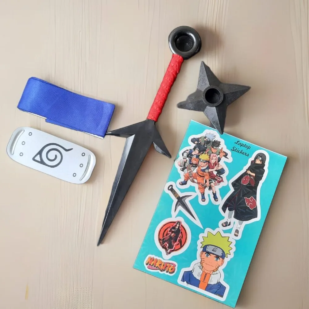 SDL Naruto Pretend Play Kit for Kids | Plastic Anime Accessories for Roleplay & Cosplay