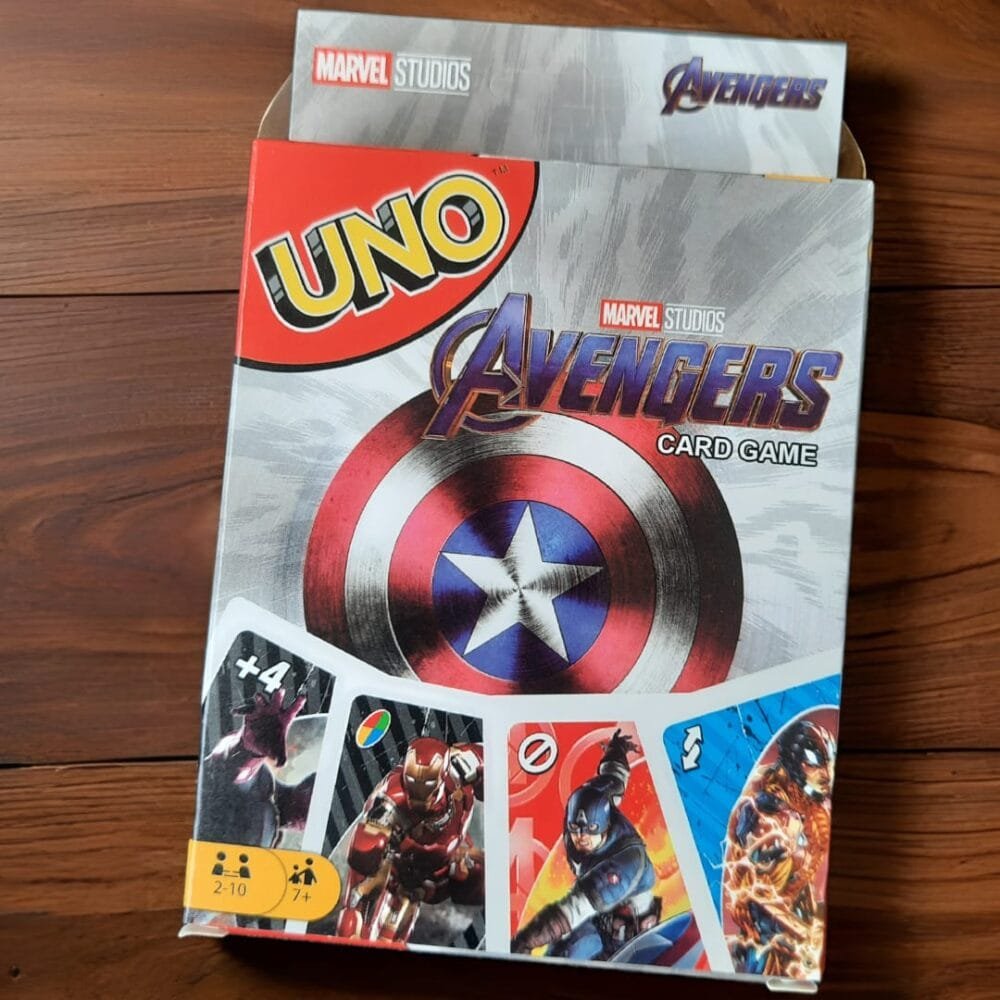 SDL - 1 Set of Premium Avengers Theme UNO Cards for Kids and Adults Travel Games