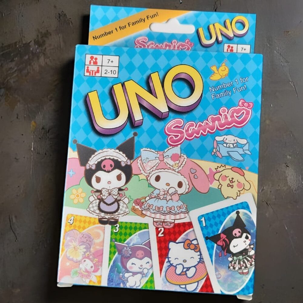 SDL - 1 Set of Premium Sanrio Theme UNO Cards for Kids and Adults Travel Games