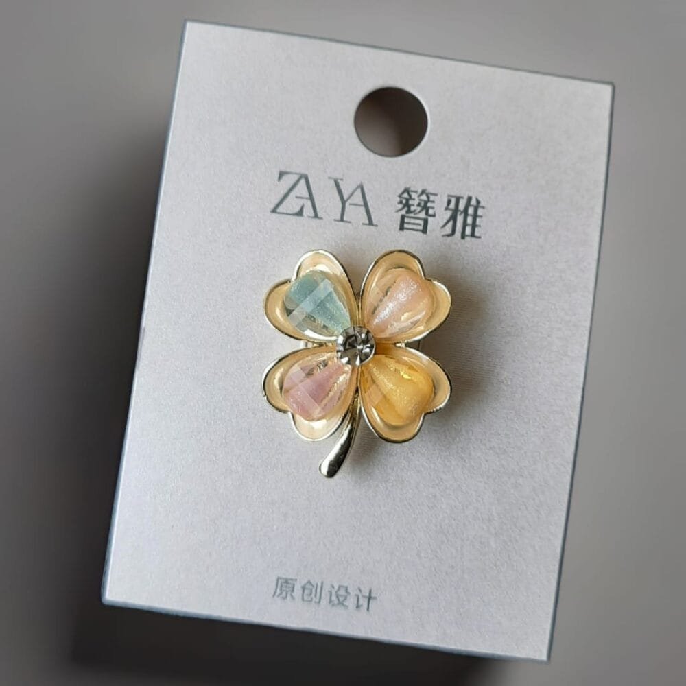 SDL Premium Small Flower Brooch | Unisex Designer Pin for Ethnic & Casual Wear