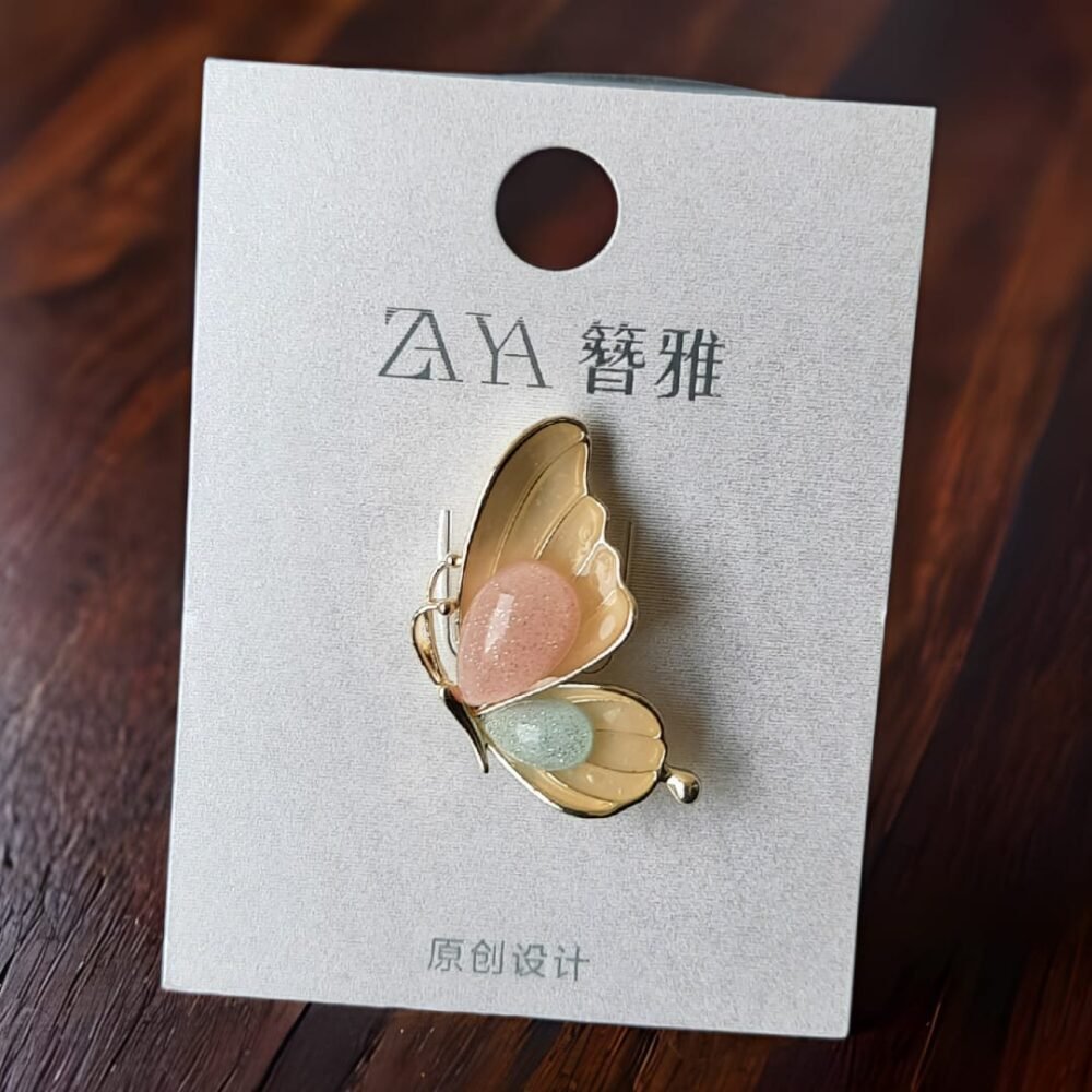 SDL Premium Butterfly Brooch | Small-Size Unisex Accessory for Ethnic & Casual Wear