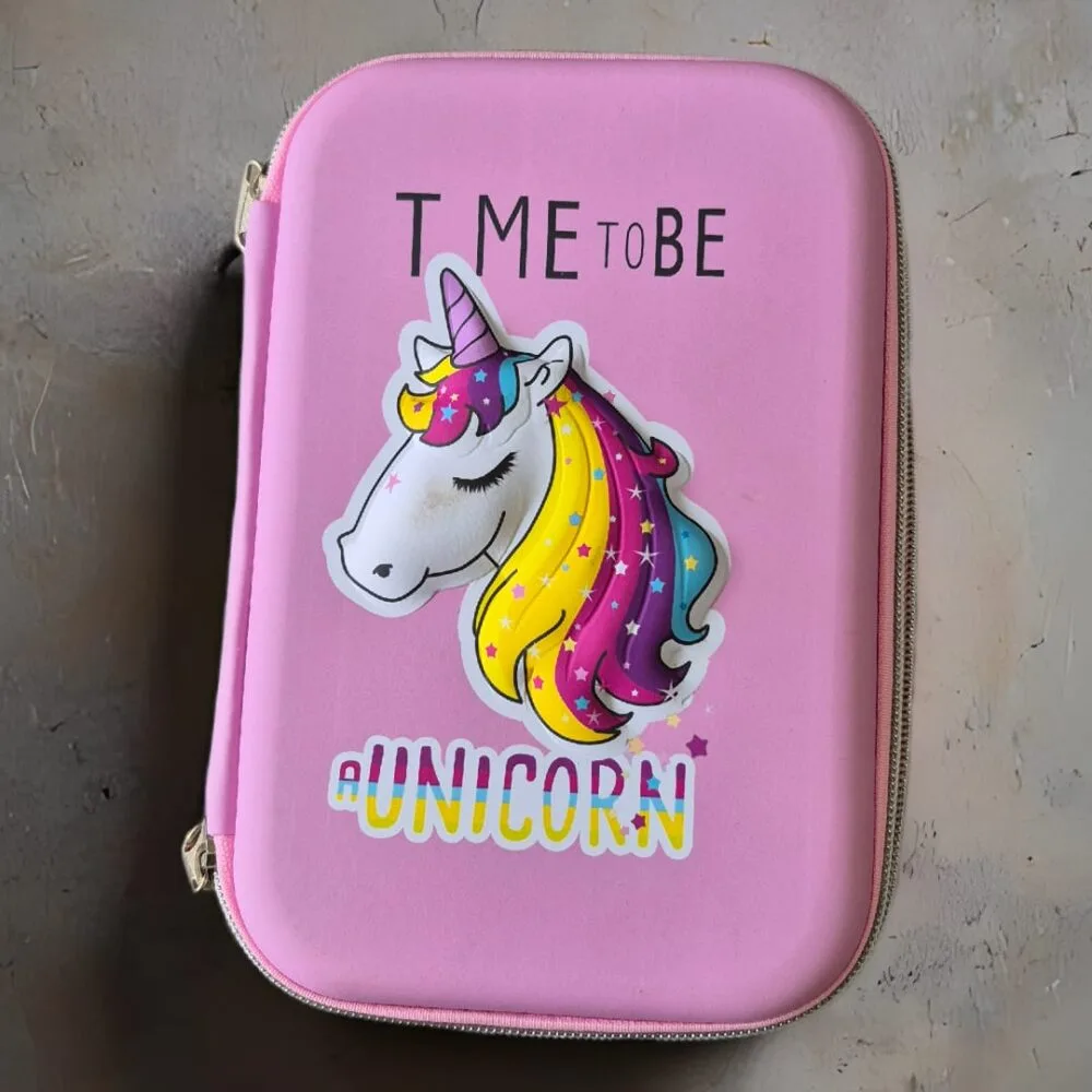 SDL Premium Unicorn Design Big Smiggle or Pencil Case/Pouch for Kids School Supplies