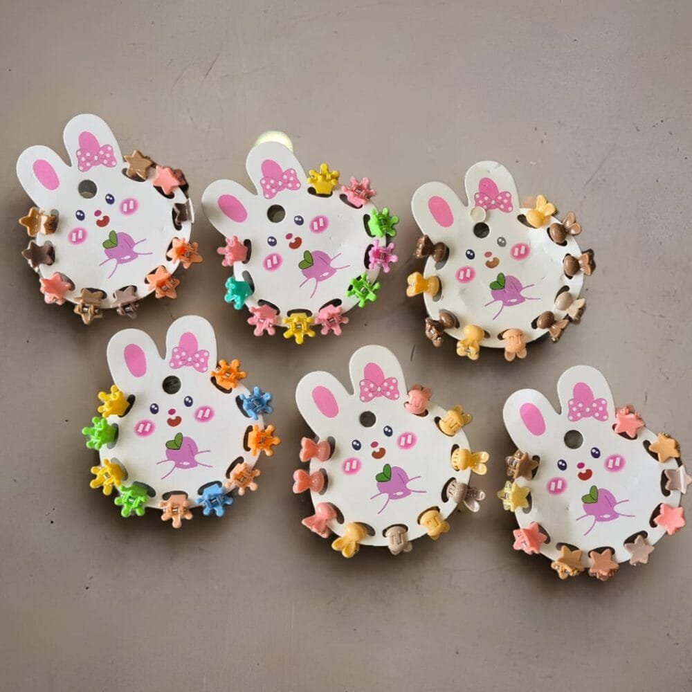 SDL 6 Sets of Premium Tiny Hair Clips for Kids and Teenagers Fashion