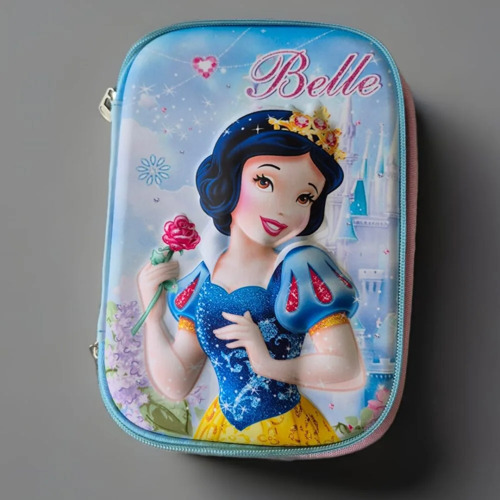 SDL Premium Princess Design Big Smiggle or Pencil Case/Pouch for Kids School Supplies