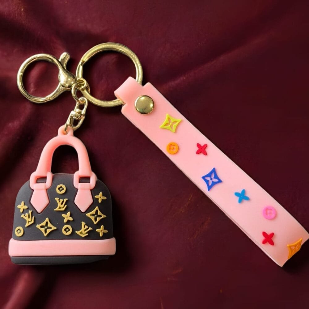 SDL Premium Handbag Type Silicone Keychain for Girls and Ladies for all Key Types