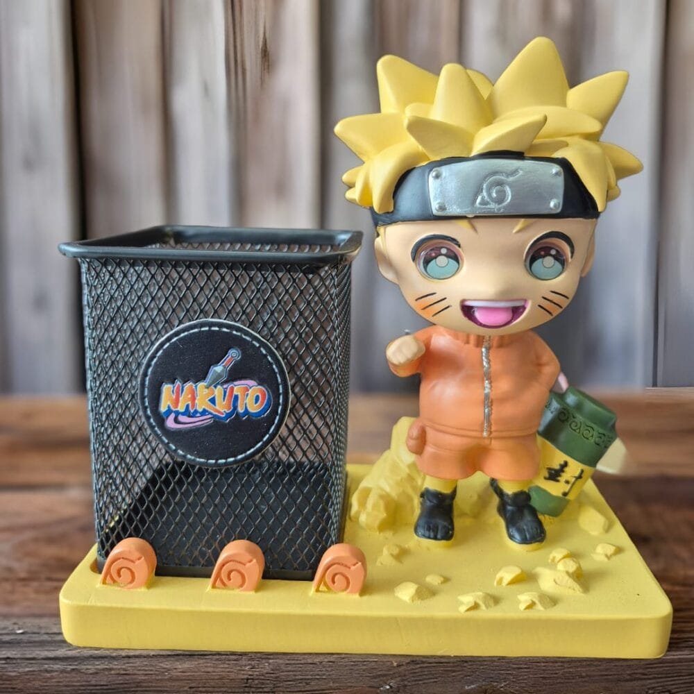 SDL Premium Big Size Naruto Design Ceramic Heavy Pen/Pencil Holder for Gifts and Desks