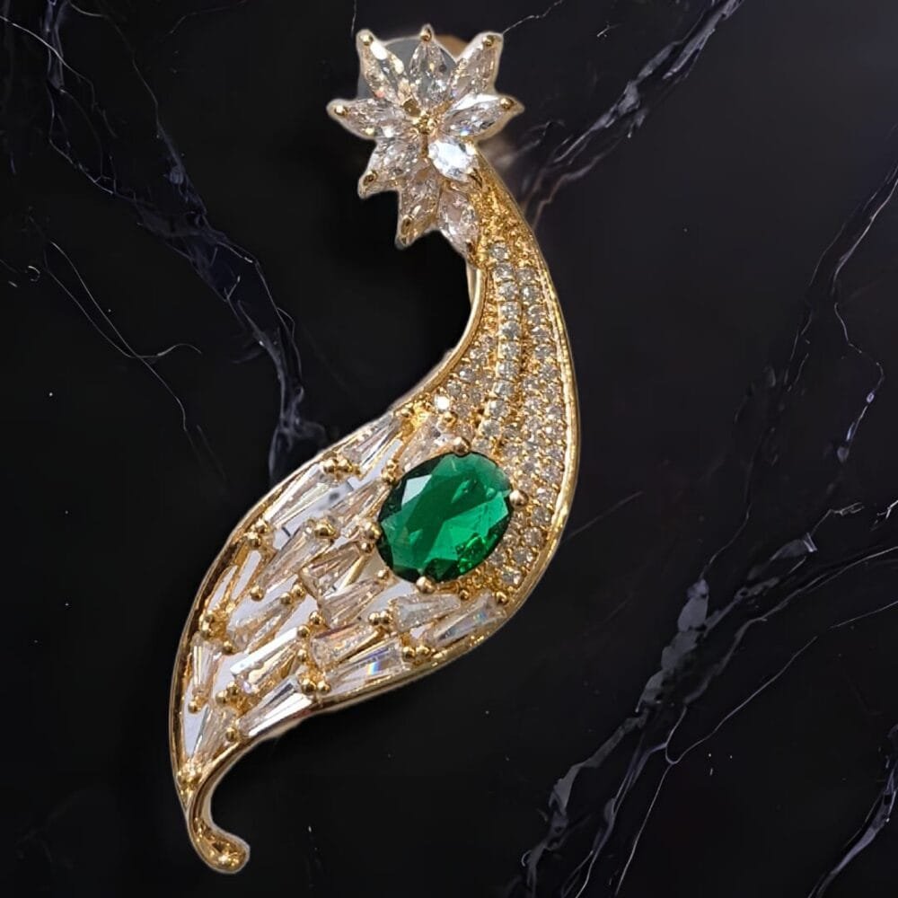 SDL Premium Gold Color Aesthetic Saree Pin for Sarees and Ethnic Wears