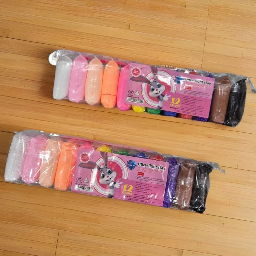 SDL 2 Set of Soft Light Air Clay for Kids Arts and Skill Enhancing