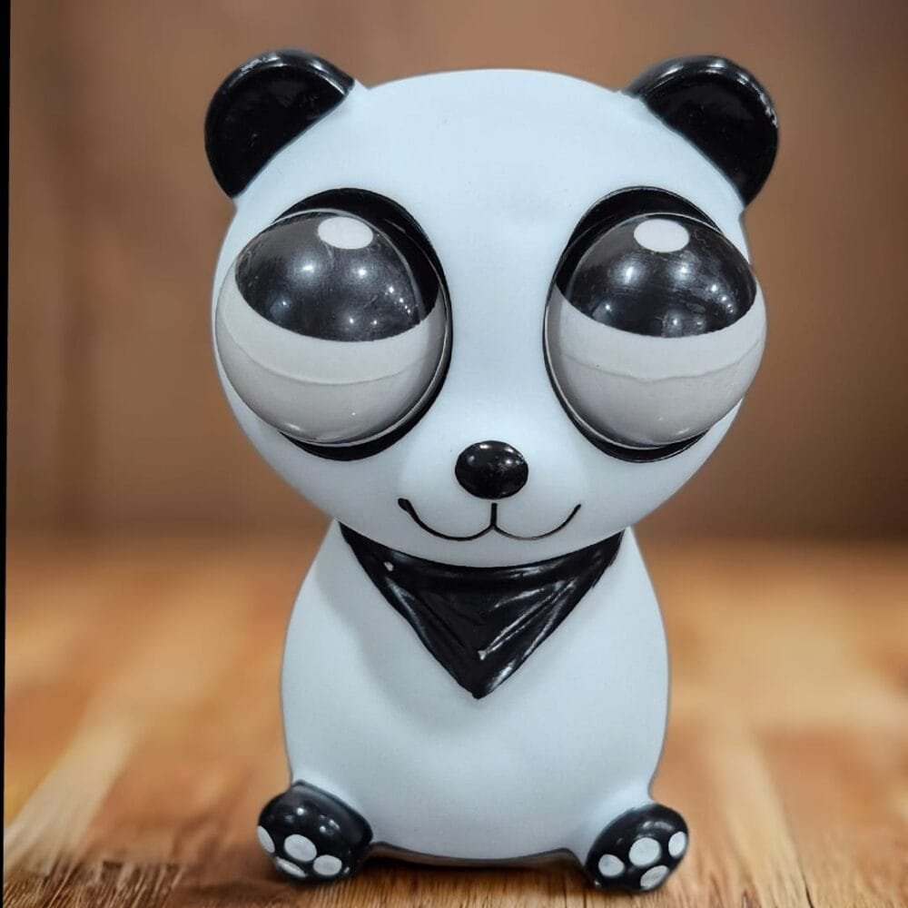 SDL Premium Panda Squishy Eyeball Toy with Rotating Eyeball of Rubber Material