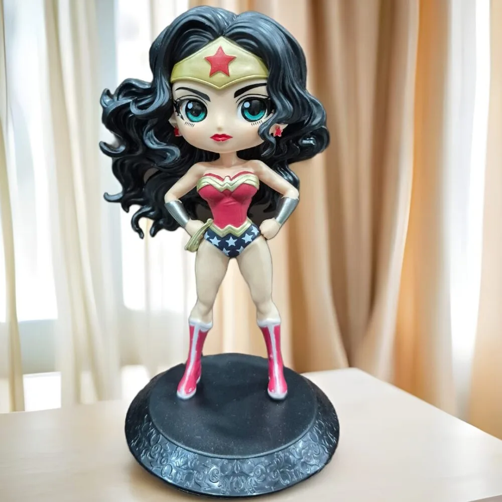 SDL Premium Wonder Woman Q Posket Posture of Height 15cm for Car Dashboard and Showpieces Figurines