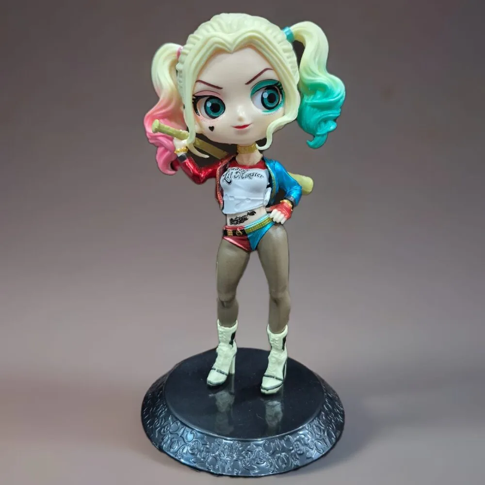 SDL Premium Harley Quinn Q Posket Posture of Height 15cm for Car Dashboard and Showpieces Figurines