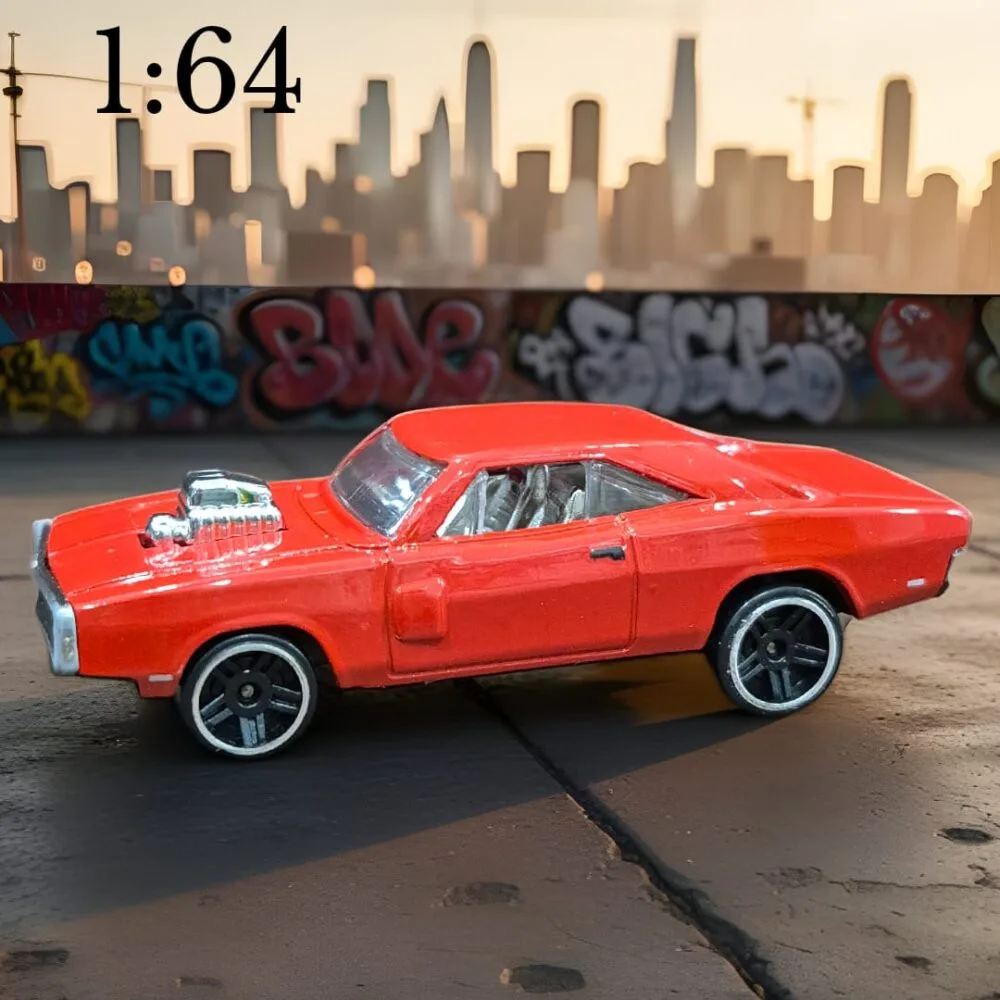SDL Premium 1:64 Scale Dom Dodge Metal Die Cast Car for Showpieces and Car Dashboards (Red)